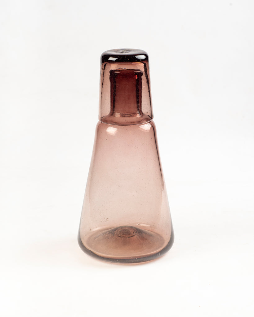 Jarra para agua, Jarra de vidrio soplado, Jarra para buro, Jarra individual, Jarra con vaso, Jarra de dos litros, cristalería, decor, decoración