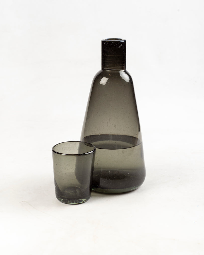 Jarra para agua, Jarra de vidrio soplado, Jarra para buro, Jarra individual, Jarra con vaso, Jarra de dos litros, cristalería, decor, decoración