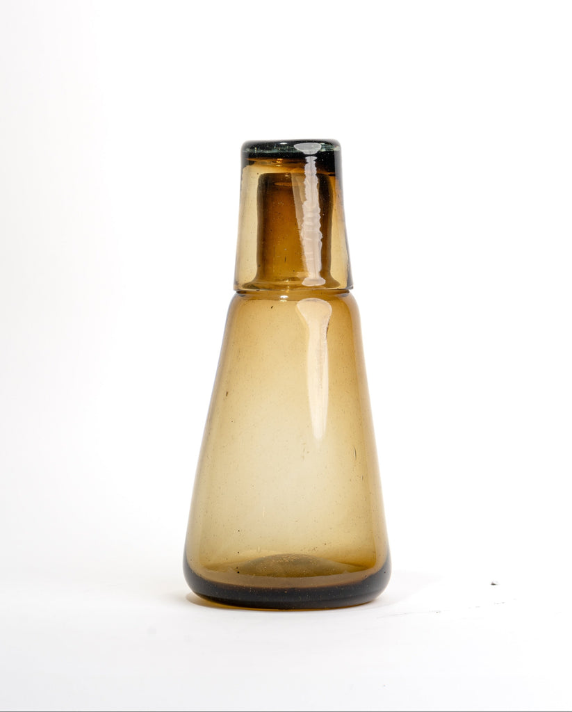 Jarra para agua, Jarra de vidrio soplado, Jarra para buro, Jarra individual, Jarra con vaso, Jarra de dos litros, cristalería, decor, decoración