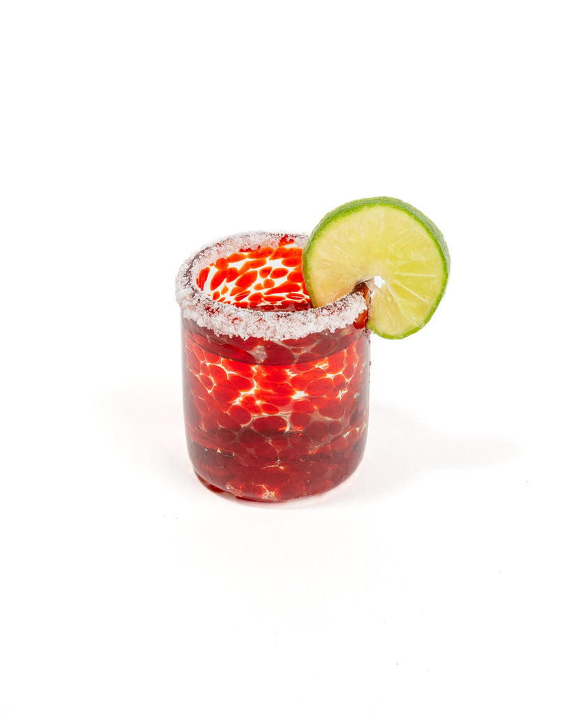 Decoración elegante con estos mezcaleros clásicos de vidrio soplado.
